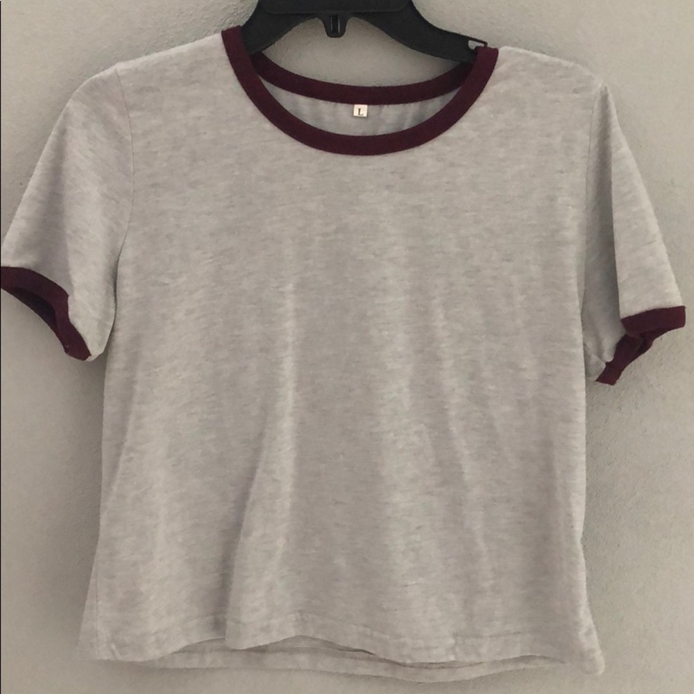 Grey Crop Top